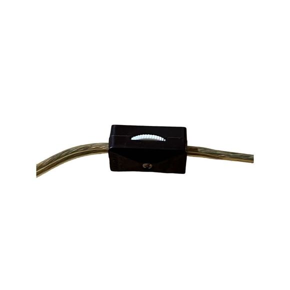 Vintage 1980/90s Frosted Crystal Tulip Art Nouveau Table/Side Lamp Light - Picture 11 of 11